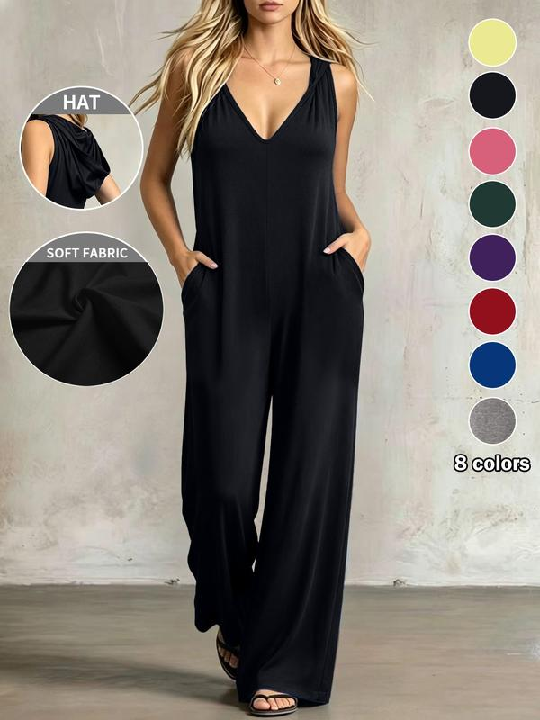 Plus Size Women's V-Neck One-Piece - view 3