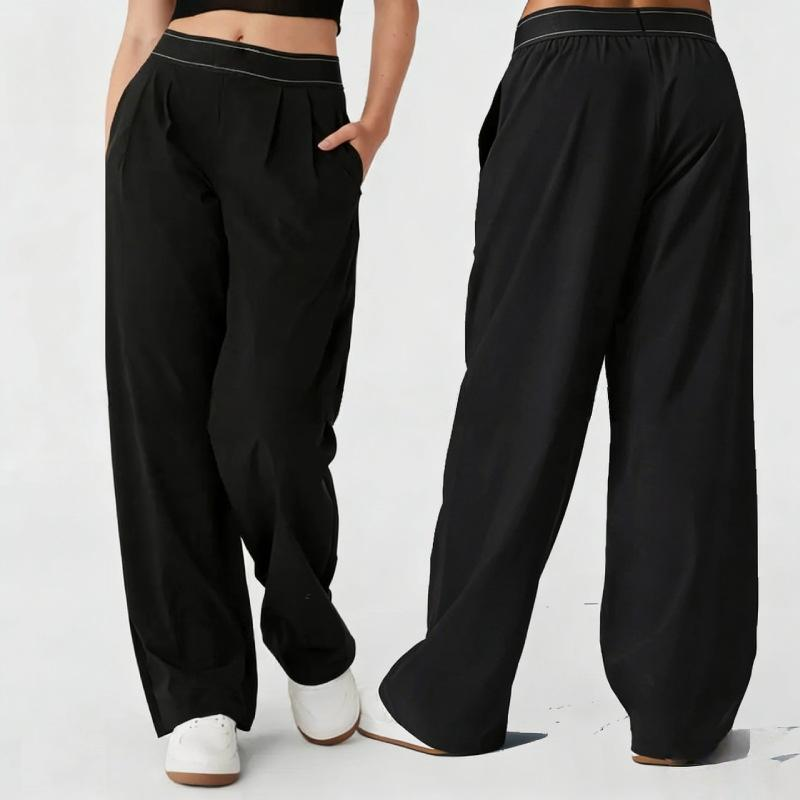 Women High Waist Pleated Wide Leg Pants - view 2