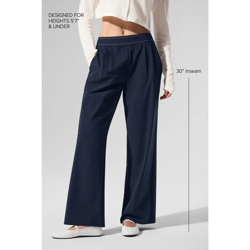 Women High Waist Pleated Wide Leg Pants - view 4